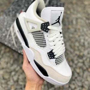 Nike Air Jordan 4 Retro GS Military Black Men's Shoes